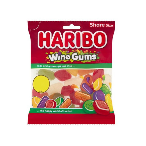 HARIBO WINE GUMS SWEETS 1x12x140G PMP &Acirc;&pound;1.25
