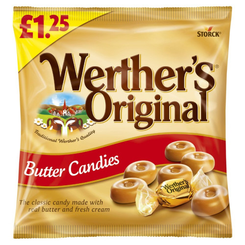 WERTHERS ORIGINAL BUTTER CANDIES 1x12x110G PMP &Acirc;&pound;1.25