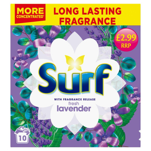 SURF LAVENDER WASHING POWDER 10 WASHES 1x7x500G PMP &Acirc;&pound;2.99