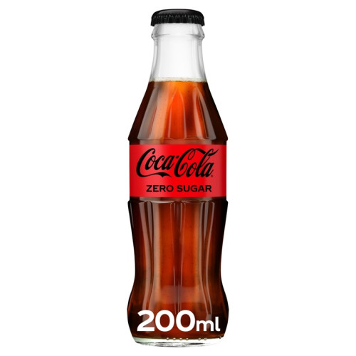 COCA COLA ZERO SUGAR FREE BOTTLE 1x24x200ML