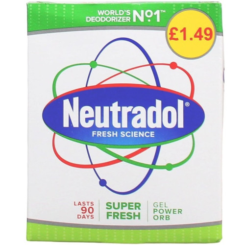 NEUTRADOL SUPER FRESH AIR FRESHNER GEL 1x6x135G PMP &Acirc;&pound;1.29