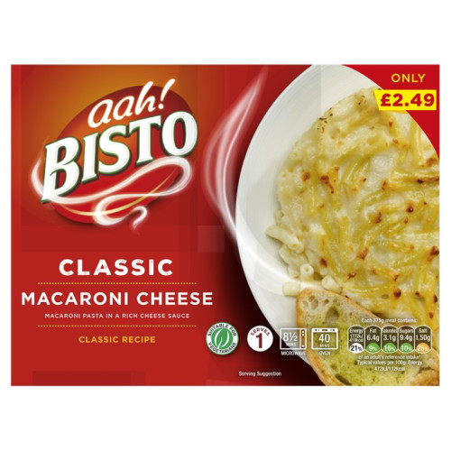 BISTO CLASSIC MACARONI CHEESE 6x375G PMP &Acirc;&pound;2.49