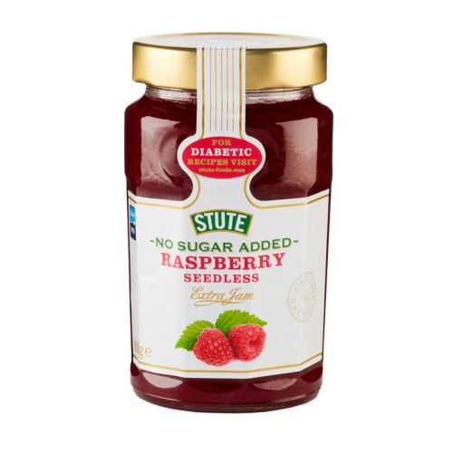 STUTE RASPBERRY SEEDLESS NO ADDED SUGAR JAM 1x6x430G
