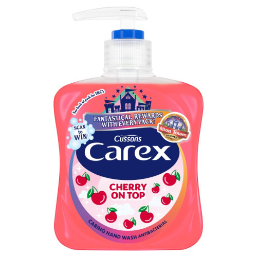 CAREX FUN EDITION ANTIBACTERIAL CHERRY ON TOP HAND WASH 1x6x250ML PMP &Acirc;&pound;1.49