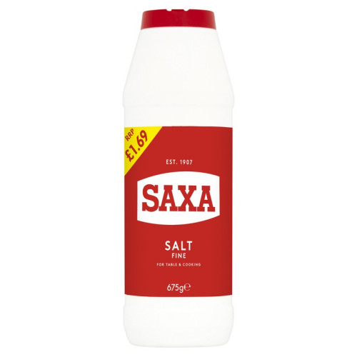 SAXA FINE SALT 1x12x675G PMP &Acirc;&pound;1.69