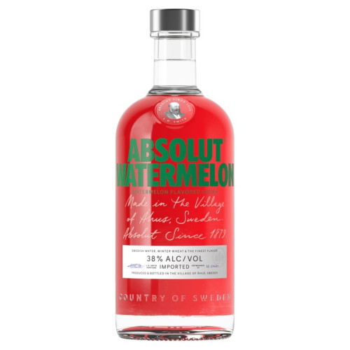 ABSOLUT WATERMELON VODKA BOTTLE 6x70CL