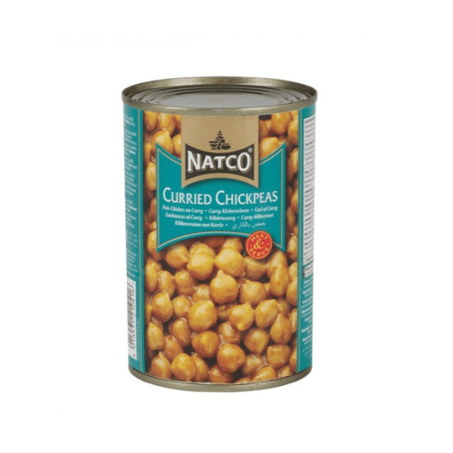 NATCO CURRIED CHICK PEAS TIN 1x12x400G