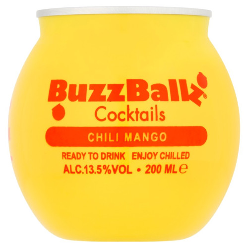 BUZZBALLZ CHILLI MANGO READY TO DRINK CAN 1x12x200ML