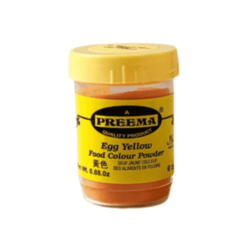 PREEMA EGG YELLOW FOOD COLOUR POWDER 1x12x25G