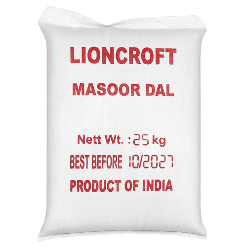 LIONCROFT RED SPLIT LENTILS 4x5KG