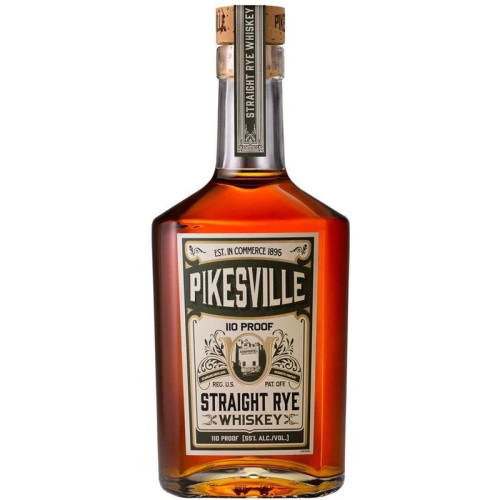 PIKESVILLE 10 PROOF STRAIGHT RYE WHISKEY BOTTLE 1x70CL