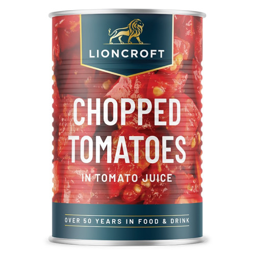LIONCROFT CHOPPED TOMATOES TIN 1x12x400G