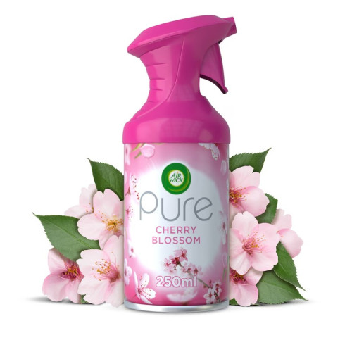 AIRWICK PURE CHERRY BLOSSOM AIR FRESHNER 1x6x250ML PMP &Acirc;&pound;3.49