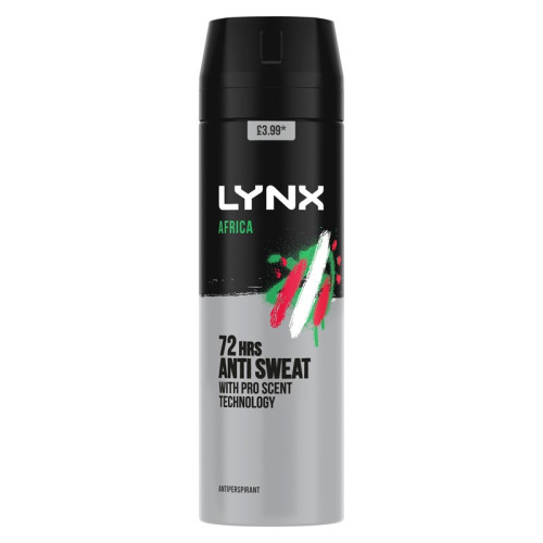 LYNX AFRICA ANTI PERSPIRANT 1x6x200ML PMP &Acirc;&pound;3.99
