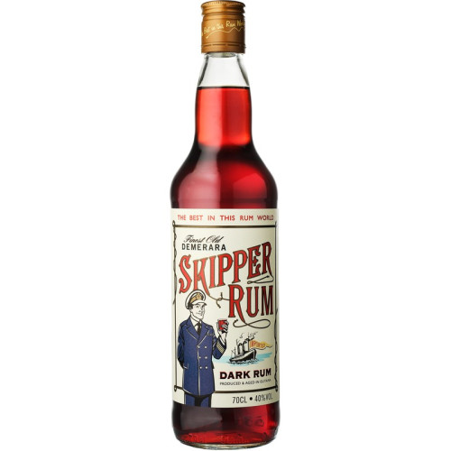 SKIPPER DARK RUM BOTTLE 1x70CL