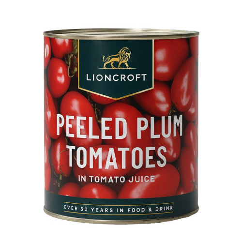 LIONCROFT PEELED TOMATOES TIN 1x2.5KG