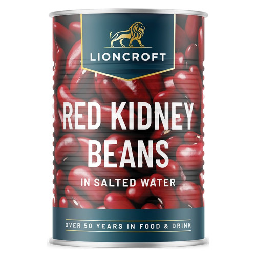 LIONCROFT RED KIDNEY BEANS TIN 1x12x400G