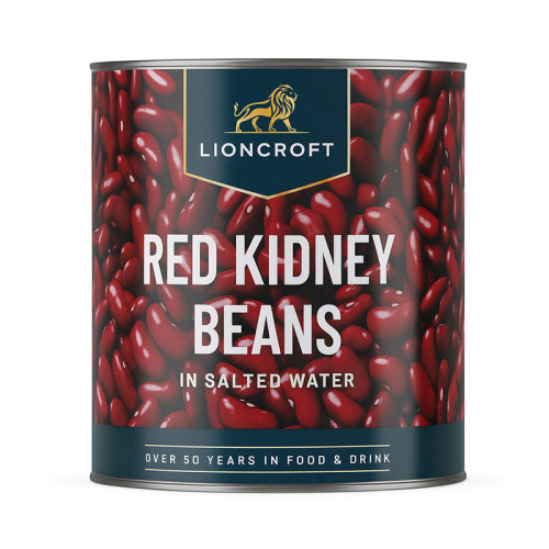 LIONCROFT RED KIDNEY BEANS TIN 6x2.5KG
