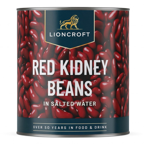 LIONCROFT RED KIDNEY BEANS TIN 1x2.5KG