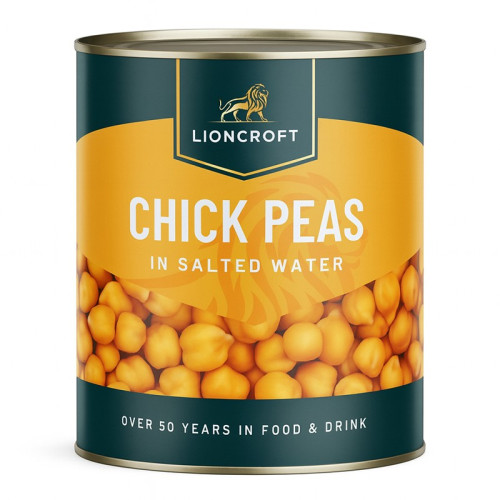 LIONCROFT CHICK PEAS TIN 6x2.5KG