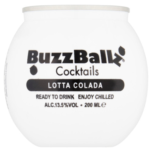 BUZZBALLZ LOTTA COLADA READY TO DRINK CAN 1x12x200ML