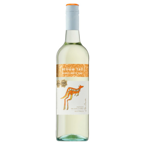 YELLOW TAIL JAMMY WHITE ROO WHITE WINE BOTTLE 1x75CL