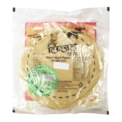 LIJJAT PLAIN POPPADUMS 4x20x200G