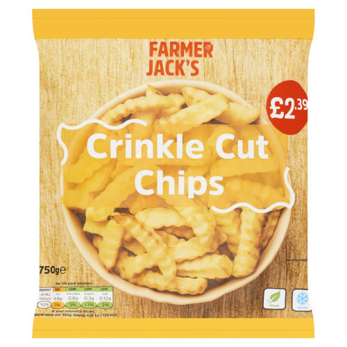 FARMER JACKS CRINKLE CUT CHICKEN 1x750G PMP &Acirc;&pound;2.39