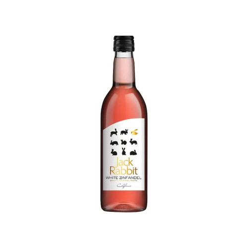 JACK RABBIT WHITE ZINFANDEL ROSE WINES BOTTLE 1x12x187ML