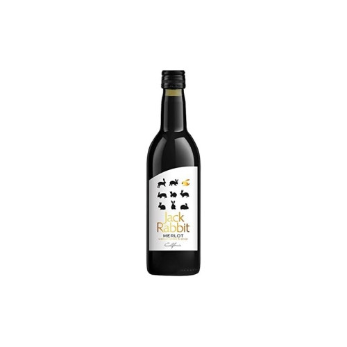 JACK RABBIT MERLOT RED WINE BOTTLE 1x12x187ML