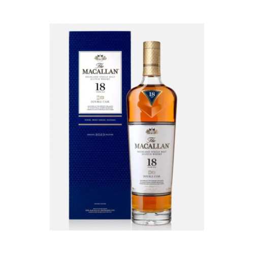 MACALLAN DOUBLE CASK 18 YEAR WHISKY BOTTLE 1x70CL