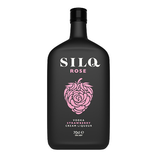 SILQ ROSE CREAM STRAWBERRY VODKA LIQUEUR BOTTLE 1x70CL