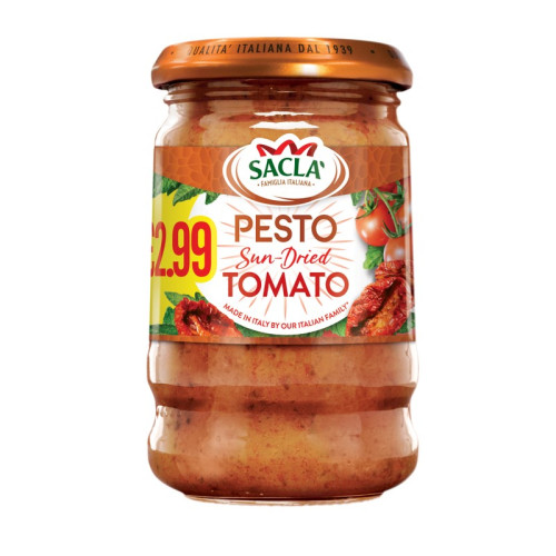 SACLA PESTO SUN DRIED TOMATO PESTO 1x6x190G PMP &Acirc;&pound;2.99