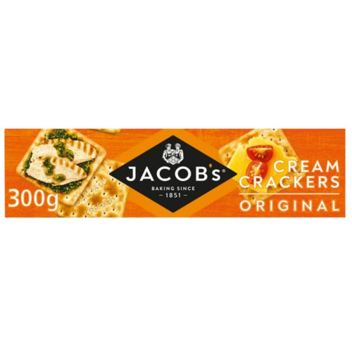 JACOBS CREAM CRACKERS 1x12x300G PMP &Acirc;&pound;1.79