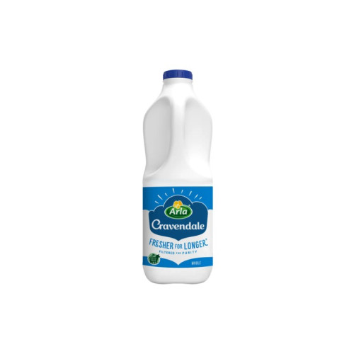 CRAVENDALE FILTERED FRESH WHOLE MILK 1x2L