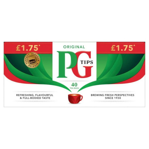 PG TIPS ORIGINAL TEA BAGS 1x6x40s PMP &Acirc;&pound;1.75