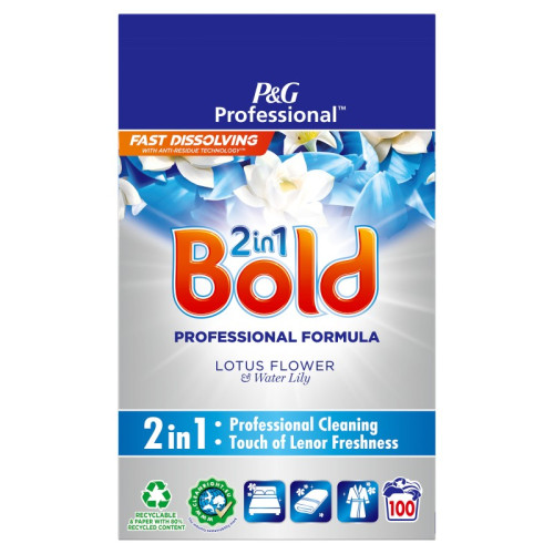 BOLD LOTUS & LILY WASHING POWDER 100 WASHES 1x6KG