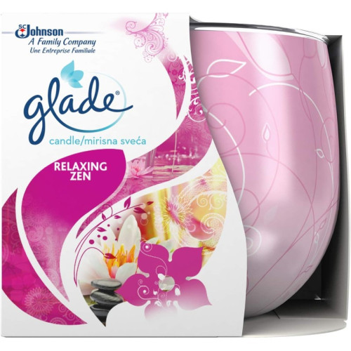 GLADE RELAXING ZEN AIR FRESHNERS CANDLES 1x12x300ML PMP &Acirc;&pound;1.99