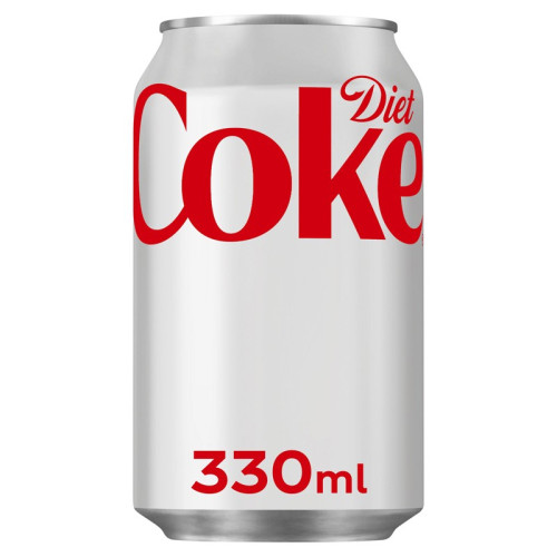 DIET COKE SUGAR FREE CAN 1x24x330ML PMP &Acirc;&pound;0.90