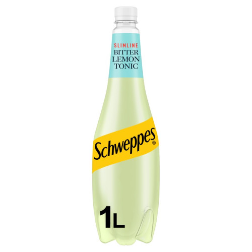 SCHWEPPES BITTER LEMON SLIMLINE BOTTLE 1x6x1L