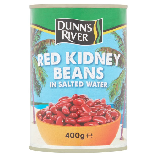 DUNNS RIVER RED KIDNEY BEANS IN SALTED WATER 1x12x400G PMP &Acirc;&pound;0.79