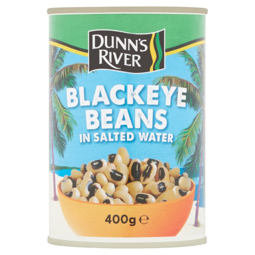 DUNNS RIVER BLACK EYE BEANS IN SALTED WATER 1x12x400G PMP &Acirc;&pound;0.79