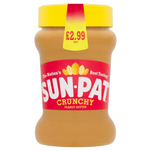SUN-PAT CRUNCHY PEANUT BUTTER 1x6x300G PMP &Acirc;&pound;2.99