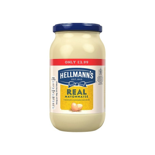 HELMANNS REAL MAYONNAISE JAR 1x6x400G PMP &Acirc;&pound;2.99
