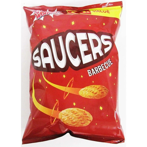 GOLDEN WONDER SAUCERS BARBEQUE CRISPS 1x18x40G PMP &Acirc;&pound;1