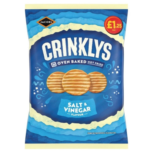 MINI CHEDDARS CRINKLY SALT & VINEGAR CRISPS 1x15x90G PMP &Acirc;&pound;1.25