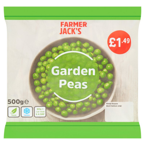 FARMER JACKS GARDEN PEA 1x500G PMP &Acirc;&pound;1.49