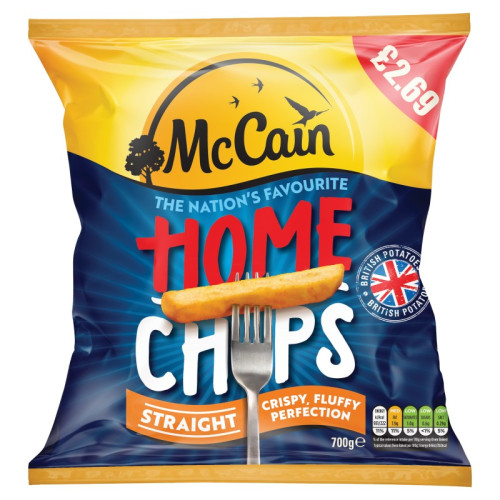 MCCAIN STRAIGHT CUT HOME CHIPS 1x700G PMP &Acirc;&pound;2.69