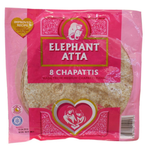 ELEPHANT CHAPATTIS 8 PACK 1x8S