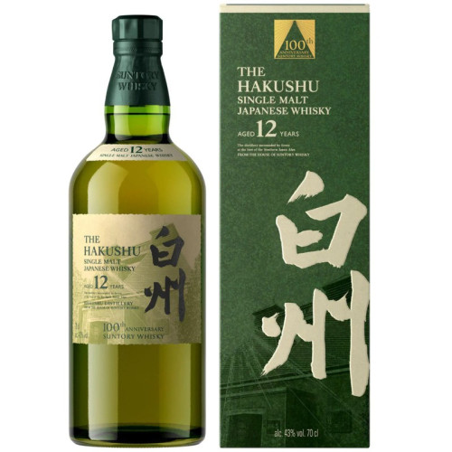 HAKUSHU 100TH ANNIVERSARY LIMITED EDITION 12 YEAR WHISKEY BOTTLE 1x70CL